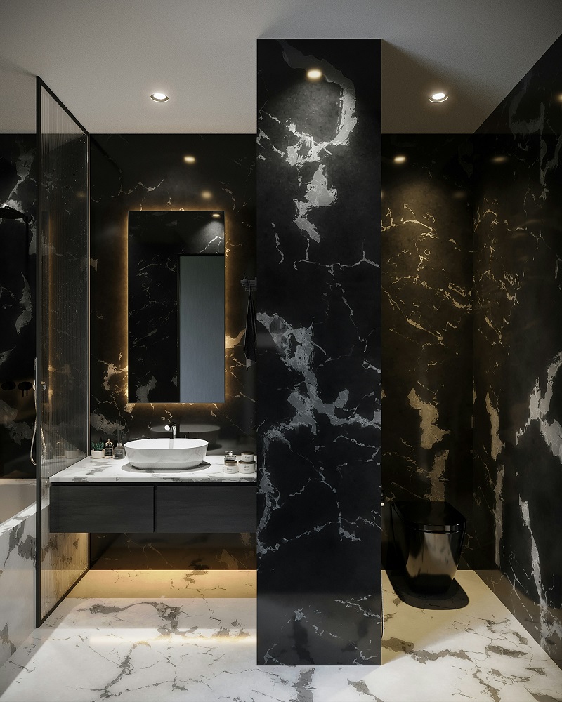 Разкош и елегантност с мраморни плочки за подове и стени във вашата баня